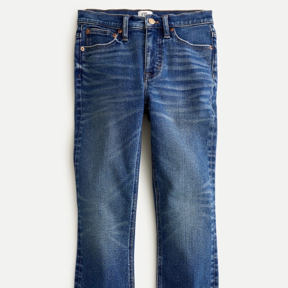 JCrew 9" DEMI-BOOT CROP JEAN IN HUDSON WASH, 25